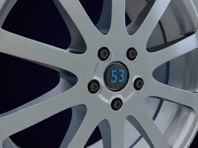 Sport Rim 004 Free low-poly 3D model
