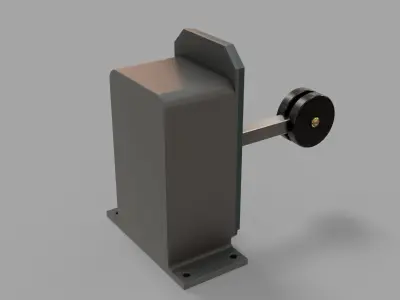 A320 Landing Gear Lever Low-poly 3D model