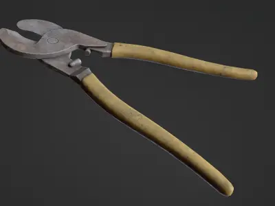 Wire Cutter Low-poly 3D model
