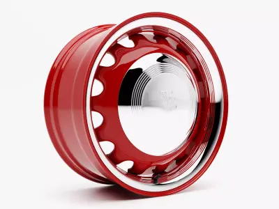 US Wheel Artillery 555 Wheel 3D model