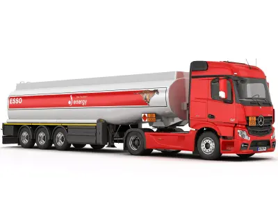 Mercedes Actros Tanker Truck 3D model
