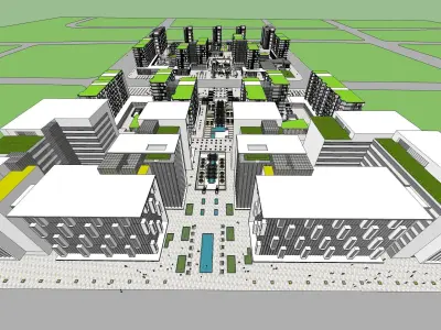 Sketchup Residential Complex N2 3D model