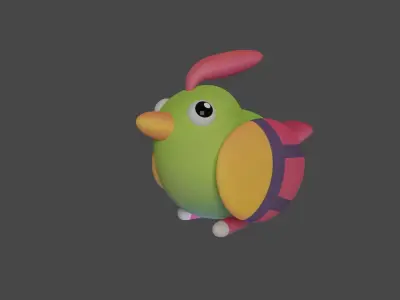 Bird Game Model 10 Low-poly 3D model