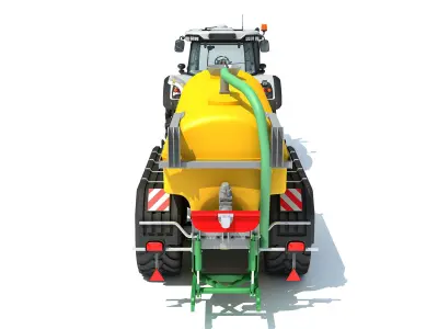 Tractor with Trailer 3D model