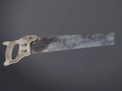 Saw low-poly Free low-poly 3D model