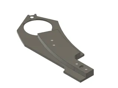 Front plate Low-poly 3D model