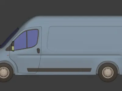 Generic Large Panel Van 3D model