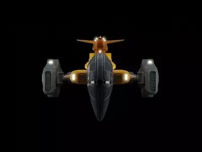 SciFi spaceship Low-poly 3D model purchase