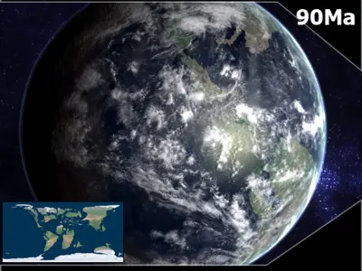 Late Cretaceous Earth 3D model