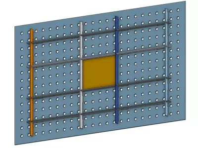 30x48in welding fabrication table  3D model