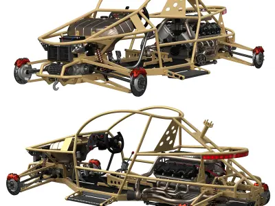 Modern off-road vehicle 3D model