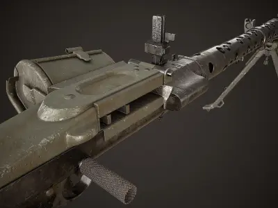MG-34 Low-poly 3D model