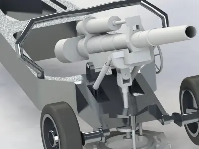 M102 Howitzer 3D model