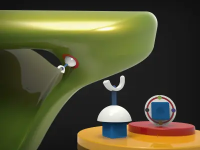 Design study of a pool table 3D model