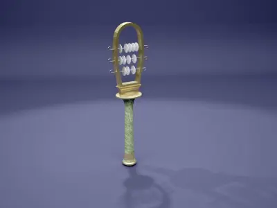 Ancient Egyptian sistrum  3D model