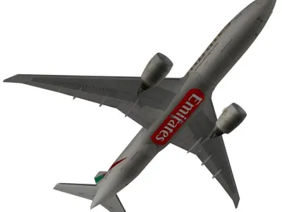 Boeing 777-200LR Emirates 3D model