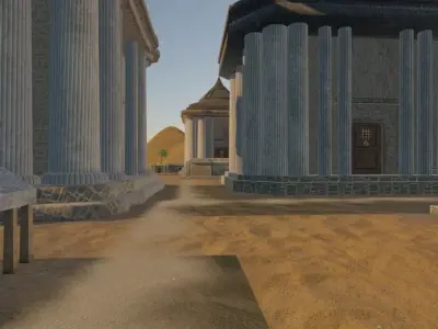 Desert Oasis City 3D model