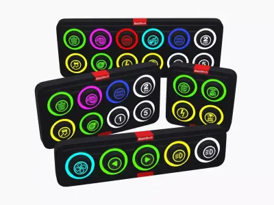 FuelTech SwitchPanel Bundle Low-poly 3D model