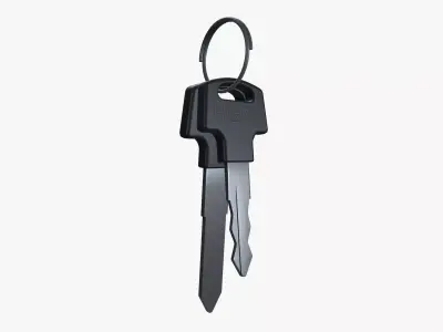 Bike key Low-poly 3D model