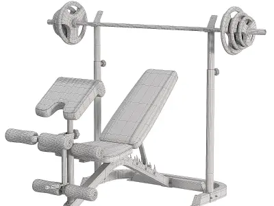 Marcy MD859 Olympic Bench Press 3D model by akobirximmatov006