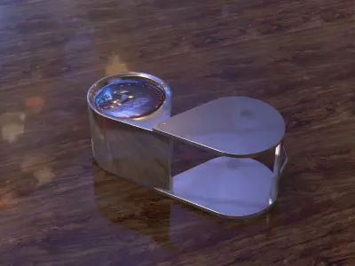 Magnifying glass - lupe 3D model 3D model