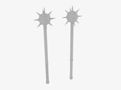  Giant Mace of War 36 Low-poly 3D model