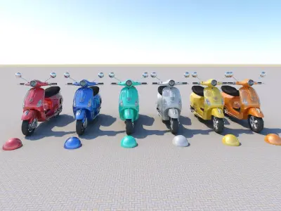 Piaggio Vespa  2018 3D model  3D model