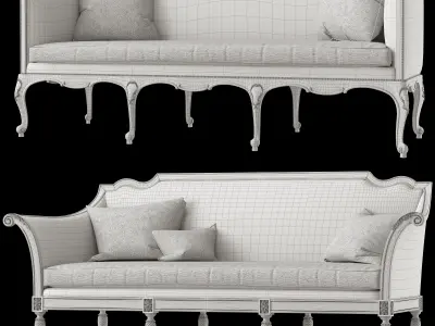 ebanista bergamo and marquess sofa 3D model