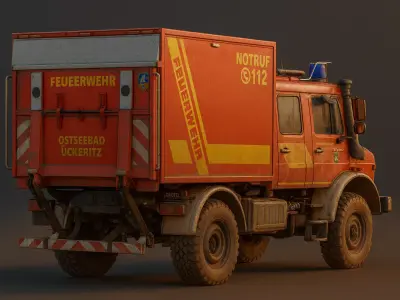 Fire Unimog 3D model