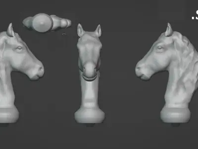 Horse head 3D print model order