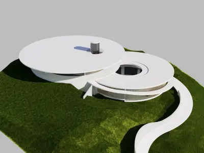Science showroom - exhibition 3D model 3D model
