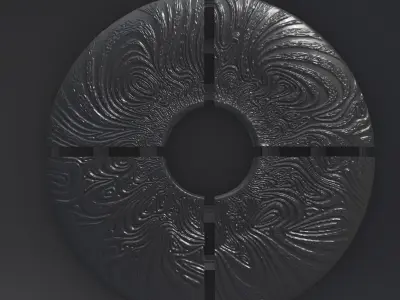 3D MODEL OF DECORATIVE WALL PANEL FOR CNC ROUTER OR 3D PRINTER 3D print model purchase