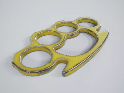 Brass Knuckles PBR Game Ready Low-poly 3D model