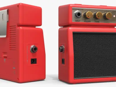 Micro Guitar Amplifier Portable Red 