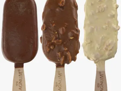 Magnum Ice Cream Bar Collection 3D model
