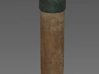 Game ready German Grenade M24 Low Poly  Low-poly 3D model