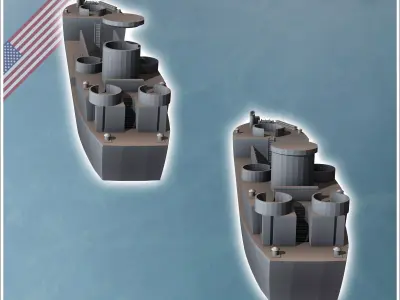 Landing Craft Infantry LCI L Large american transport boat 8 - U 3D print model
