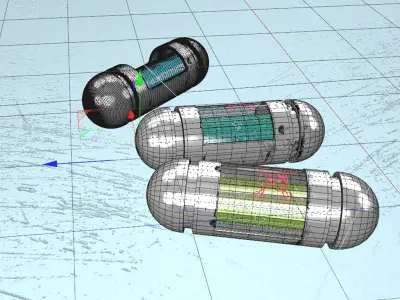 Capsule Sci-Fi 3D model