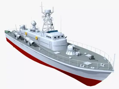 Vaspa Class Torpedo Boat 3D model