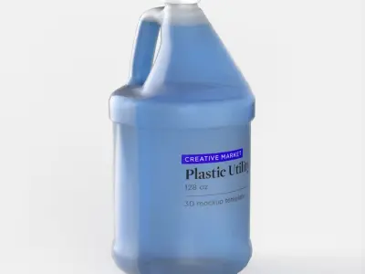 Plastic Gallon Utility Jug 3D model