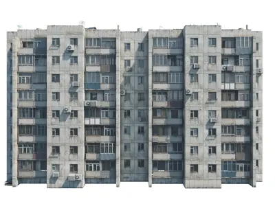 Khrushchyovka 50-Letiya Magnitki 67 3D model