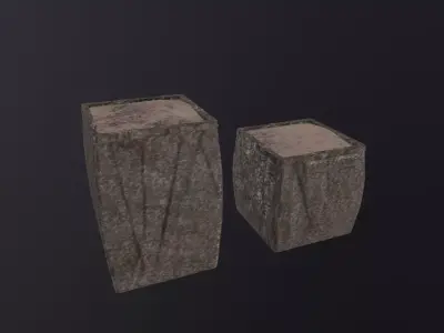 Military Hesco Barriers 3D Model Low-poly 3D model