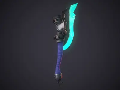 Axe Stylized Low-poly 3D model