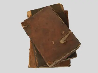 Ancient Books Low-poly 3D model