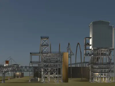 Industrial building 23zz24 3D model