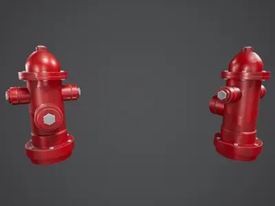 Stylized Hydrant Free low-poly 3D model