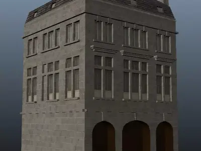 Old building 3D model purchase
