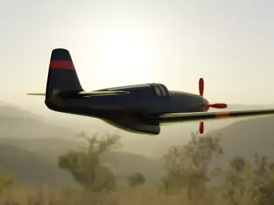 Worldwar war plane mustang free download Free low-poly 3D model