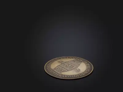Antique Coin Collection Low-poly 3D model