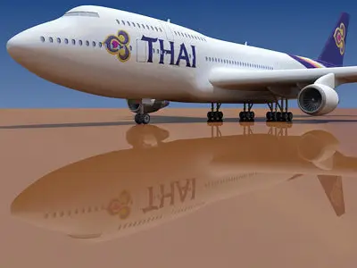 Thai Airways Boeing 3D model